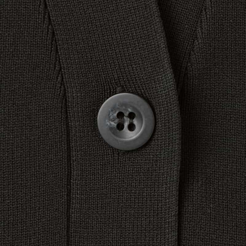 BARNEYS NEW YORK ロングニットジレ BLACK