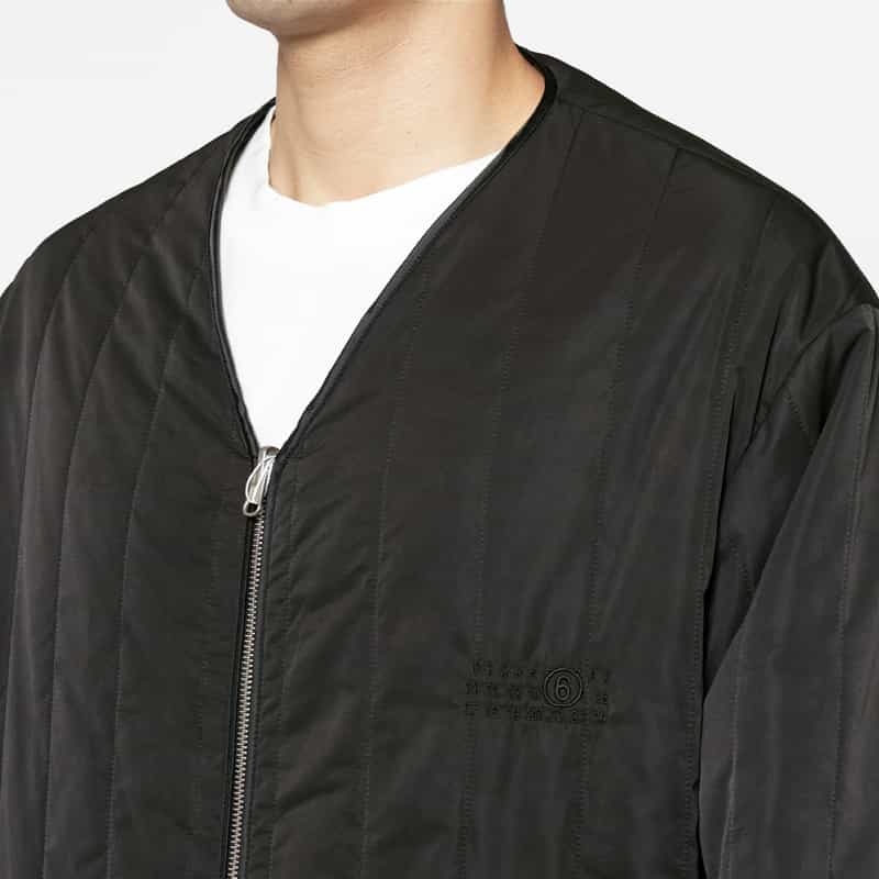 MM6 MAISON MARGIELA MM6 MAISON MARGIELA＜エムエム6 メゾン マルジェラ＞ リバーシブルパデットジャケット BLACK