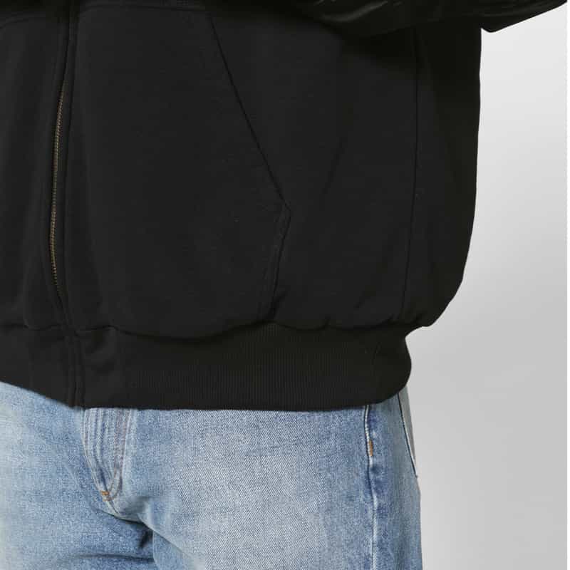 MM6 MAISON MARGIELA MM6 MAISON MARGIELA＜エムエム6 メゾン マルジェラ＞ コンビネーション スウェットジップアップパーカー BLACK