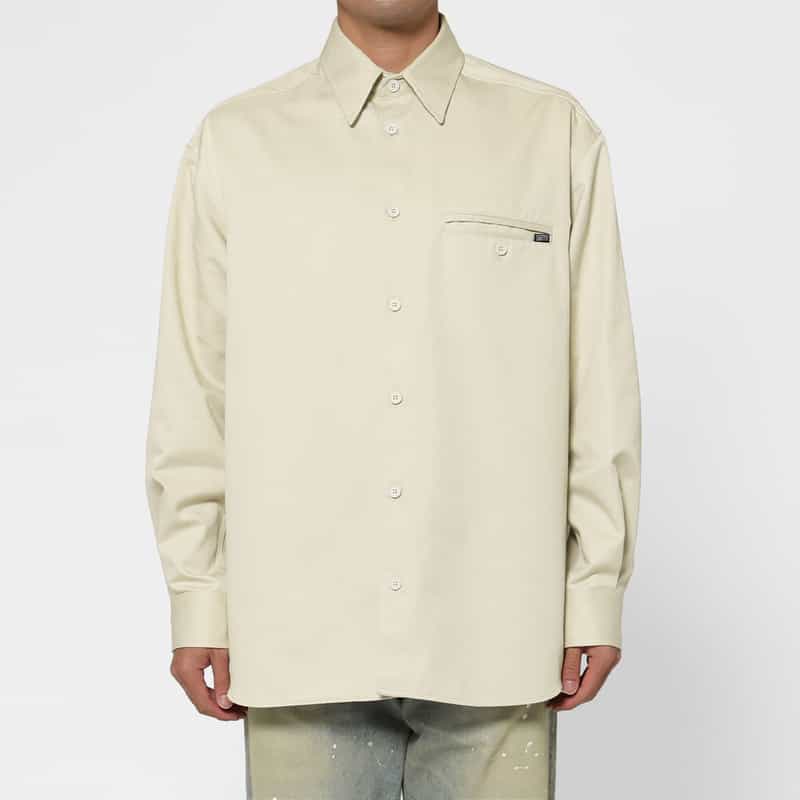 MM6 MAISON MARGIELA MM6 MAISON MARGIELA＜エムエム6 メゾン マルジェラ＞ ロングスリーブカジュアルシャツ BEIGE