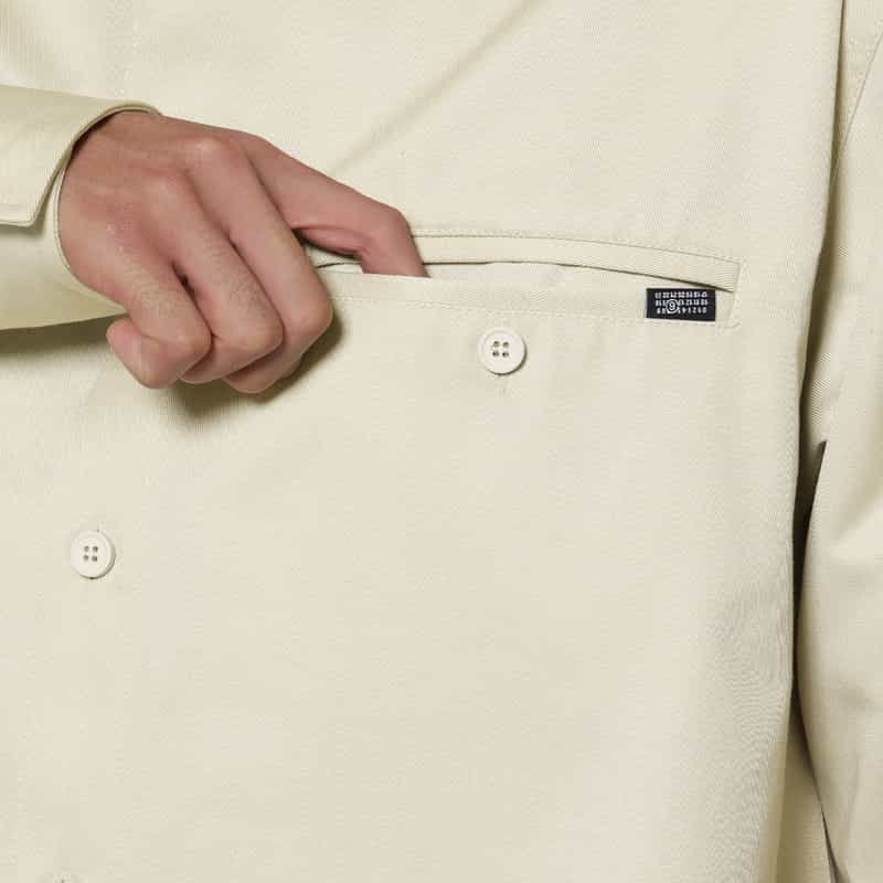 MM6 MAISON MARGIELA MM6 MAISON MARGIELA＜エムエム6 メゾン マルジェラ＞ ロングスリーブカジュアルシャツ BEIGE