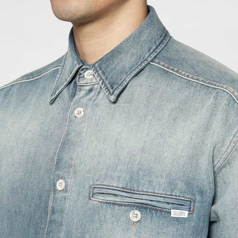 MM6 MAISON MARGIELA MM6 MAISON MARGIELA＜エムエム6 メゾン マルジェラ＞ デニムシャツ BLUE