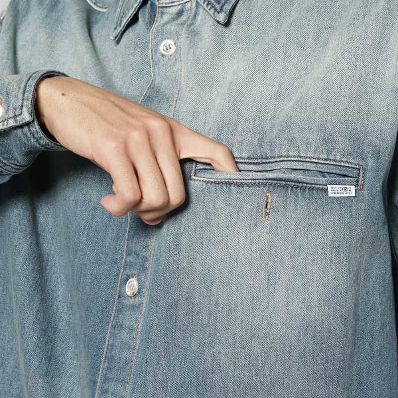 MM6 MAISON MARGIELA MM6 MAISON MARGIELA＜エムエム6 メゾン マルジェラ＞ デニムシャツ BLUE