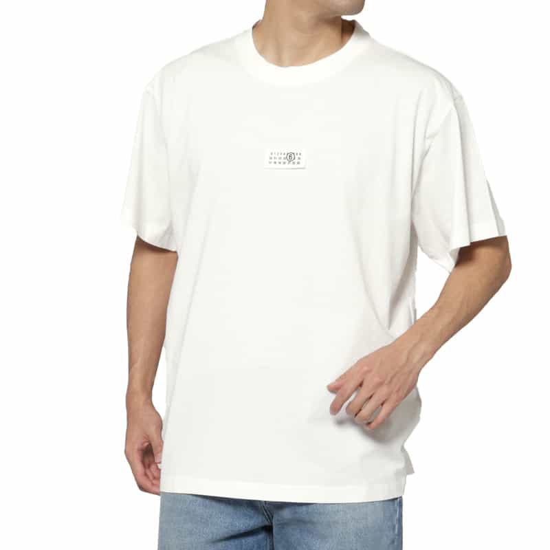 MM6 MAISON MARGIELA MM6 MAISON MARGIELA＜エムエム6 メゾン マルジェラ＞ ロゴ入りTシャツ WHITE