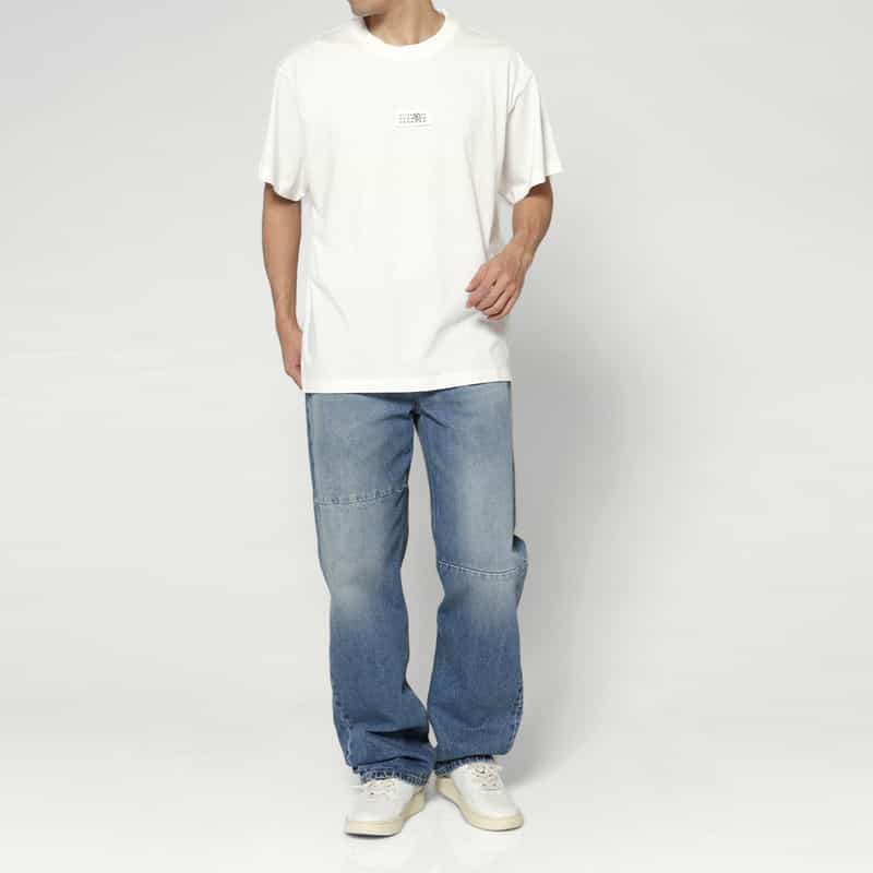 MM6 MAISON MARGIELA MM6 MAISON MARGIELA＜エムエム6 メゾン マルジェラ＞ ロゴ入りTシャツ WHITE