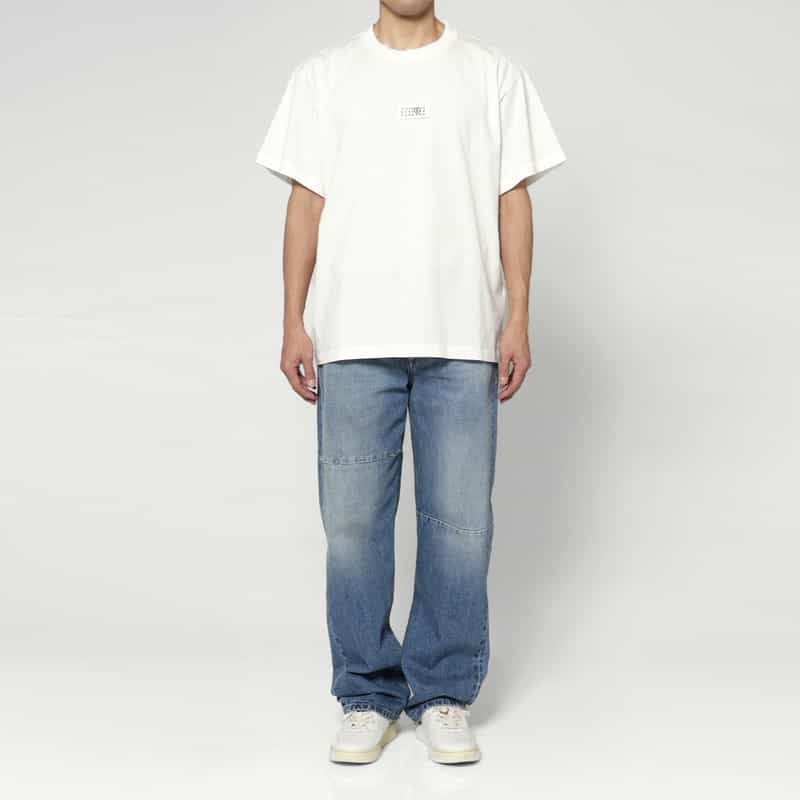 MM6 MAISON MARGIELA MM6 MAISON MARGIELA＜エムエム6 メゾン マルジェラ＞ ロゴ入りTシャツ WHITE