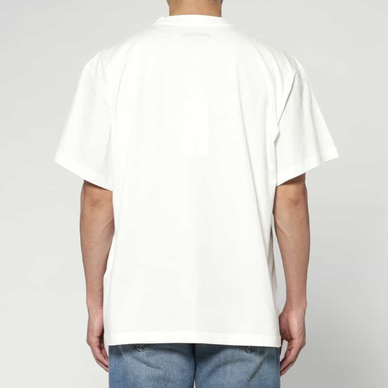 MM6 MAISON MARGIELA MM6 MAISON MARGIELA＜エムエム6 メゾン マルジェラ＞ ロゴ入りTシャツ WHITE