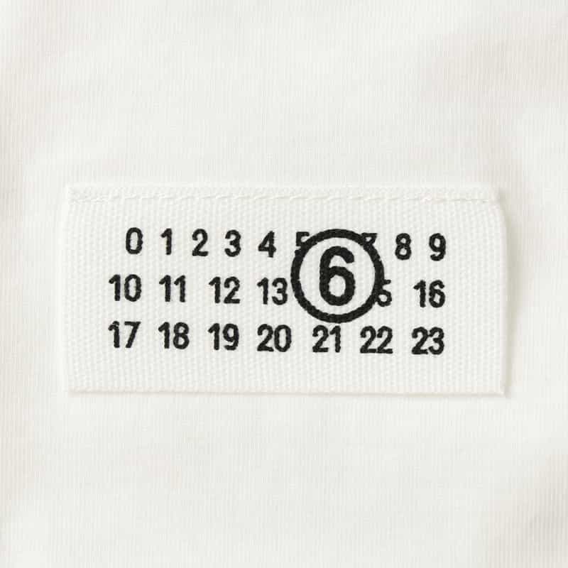 MM6 MAISON MARGIELA MM6 MAISON MARGIELA＜エムエム6 メゾン マルジェラ＞ ロゴ入りTシャツ WHITE