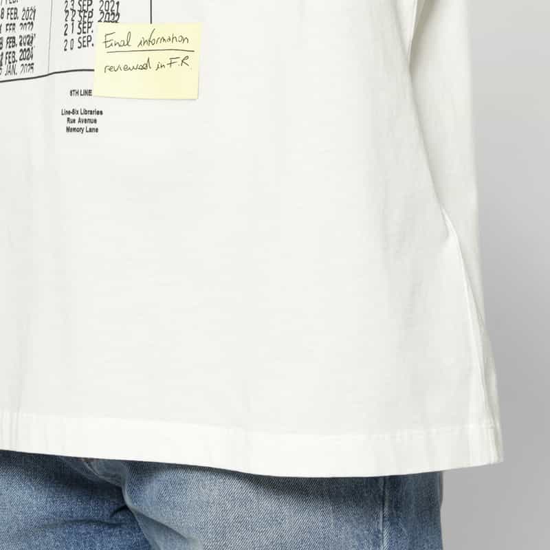 MM6 MAISON MARGIELA MM6 MAISON MARGIELA＜エムエム6 メゾン マルジェラ＞ ロゴ入りTシャツ WHITE