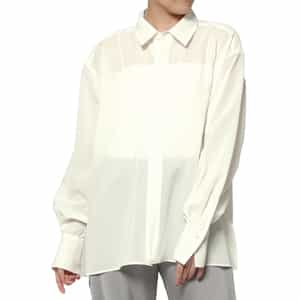 ウォッシャブル オーガンジー オーバーシャツ