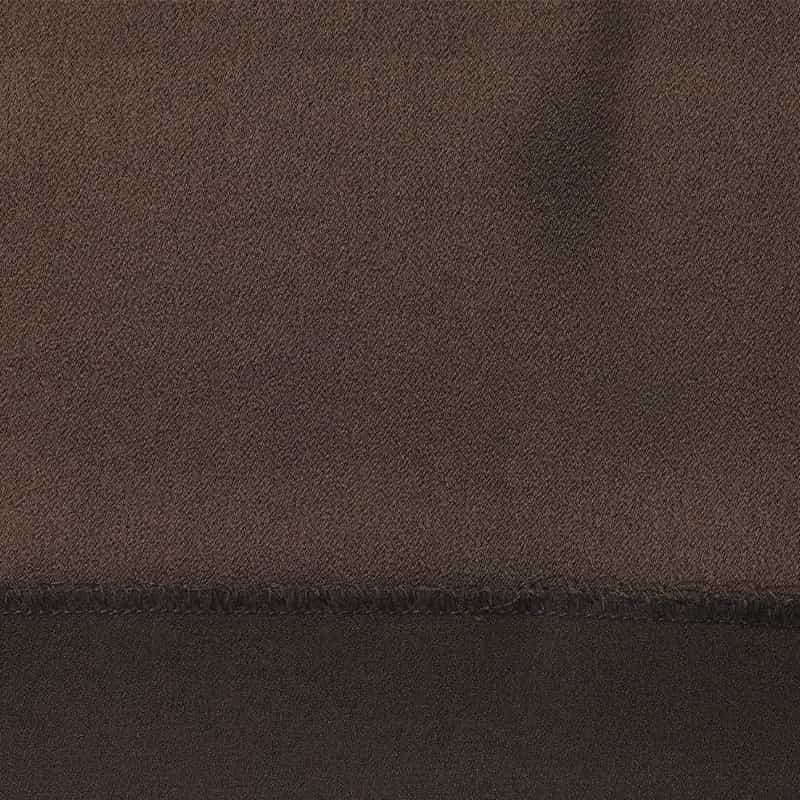 BARNEYS NEW YORK ウォッシャブル バックサテンジョーゼット ワイドパンツ BROWN