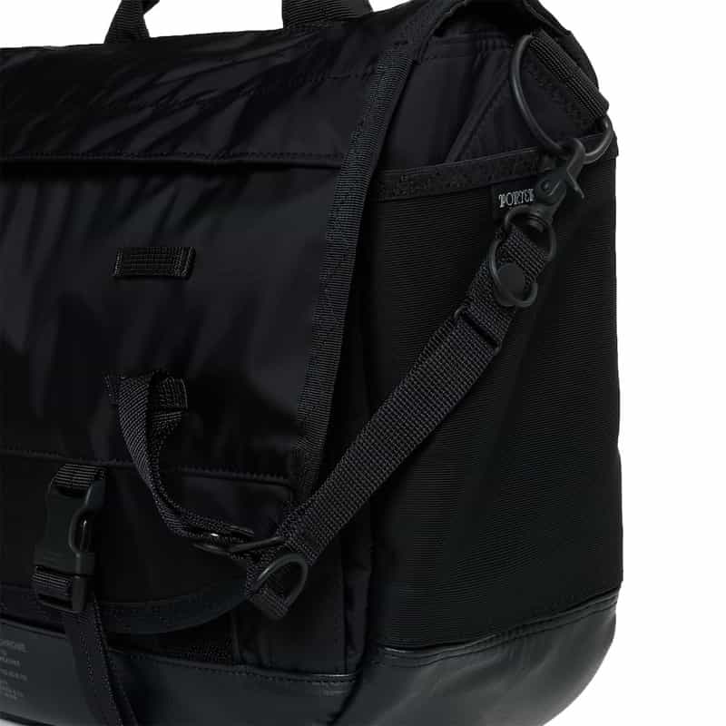 PORTER PORTER＜ポーター＞MONOCHROME "MESSENGER BAG" BLACK