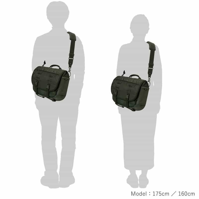 PORTER PORTER＜ポーター＞MONOCHROME "MESSENGER BAG (S)" KHAKI