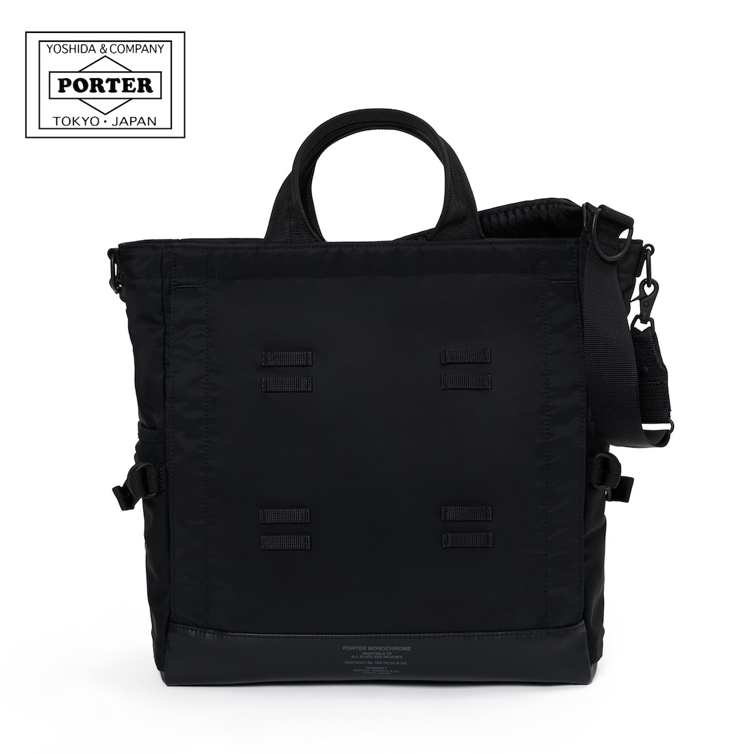 PORTER＜ポーター＞MONOCHROME "2WAY TOTE BAG"