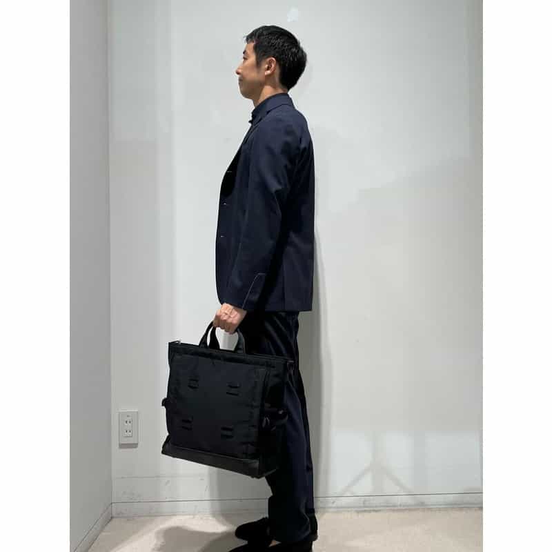 PORTER PORTER＜ポーター＞MONOCHROME "2WAY TOTE BAG" BLACK