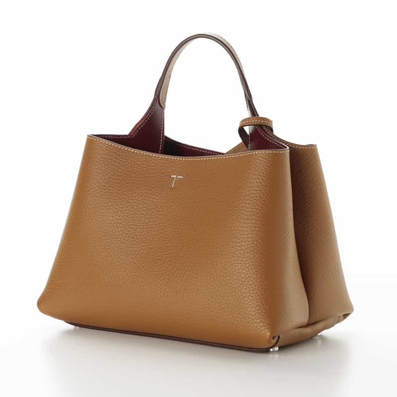 TOD’S TOD'S ＜トッズ＞ レザーミニワンハンドルバッグ “T Timeless“ CAMEL