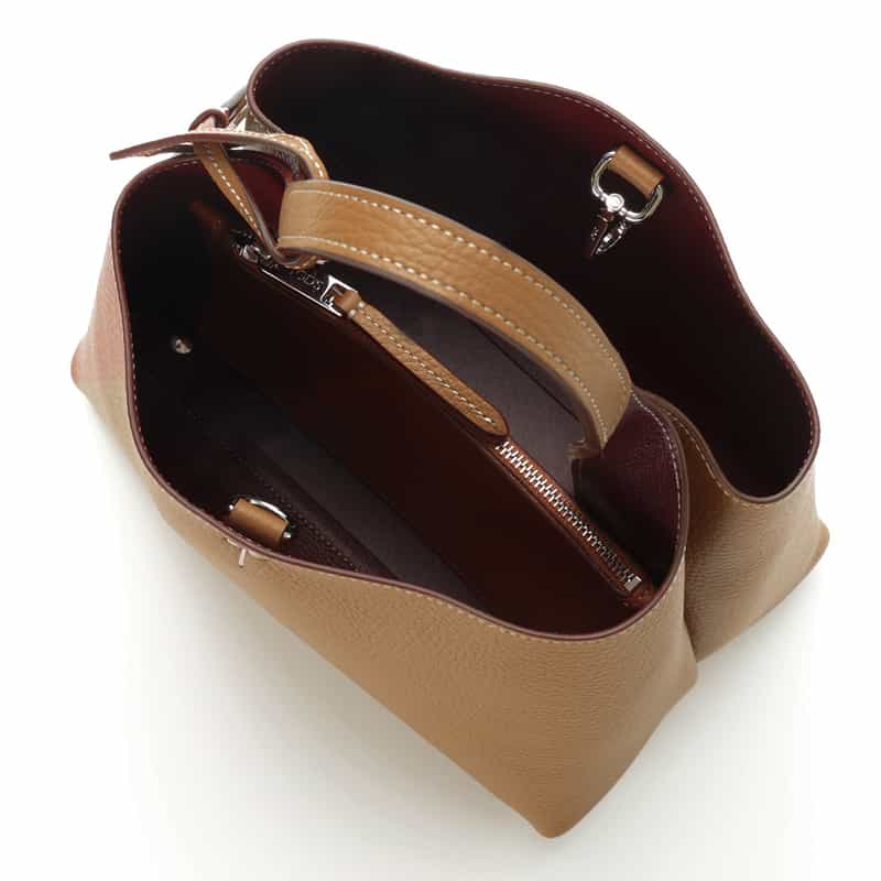 TOD’S TOD'S ＜トッズ＞ レザーミニワンハンドルバッグ “T Timeless“ CAMEL