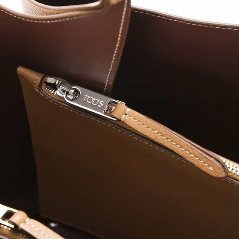 TOD’S TOD'S ＜トッズ＞ レザーミニトートバッグ “T Timeless“ CAMEL