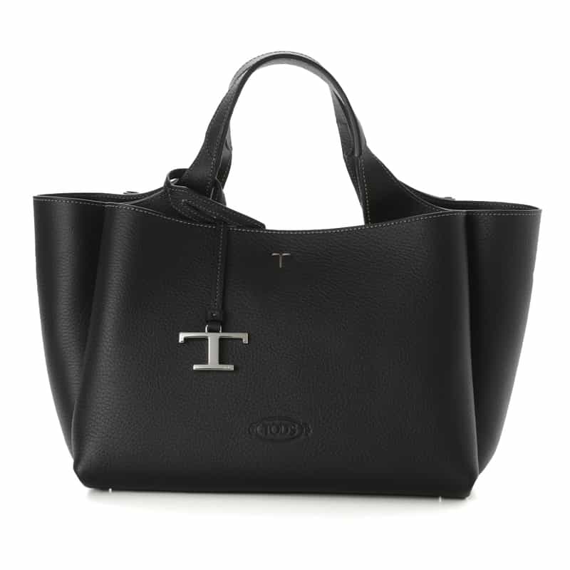 TOD’S TOD'S ＜トッズ＞ レザーミニトートバッグ “T Timeless“ BLACK