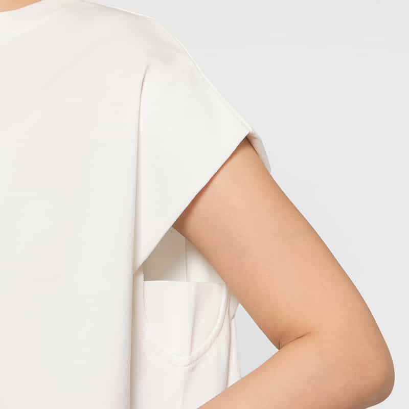 BARNEYS NEW YORK サイドドローストリング カットソー WHITE