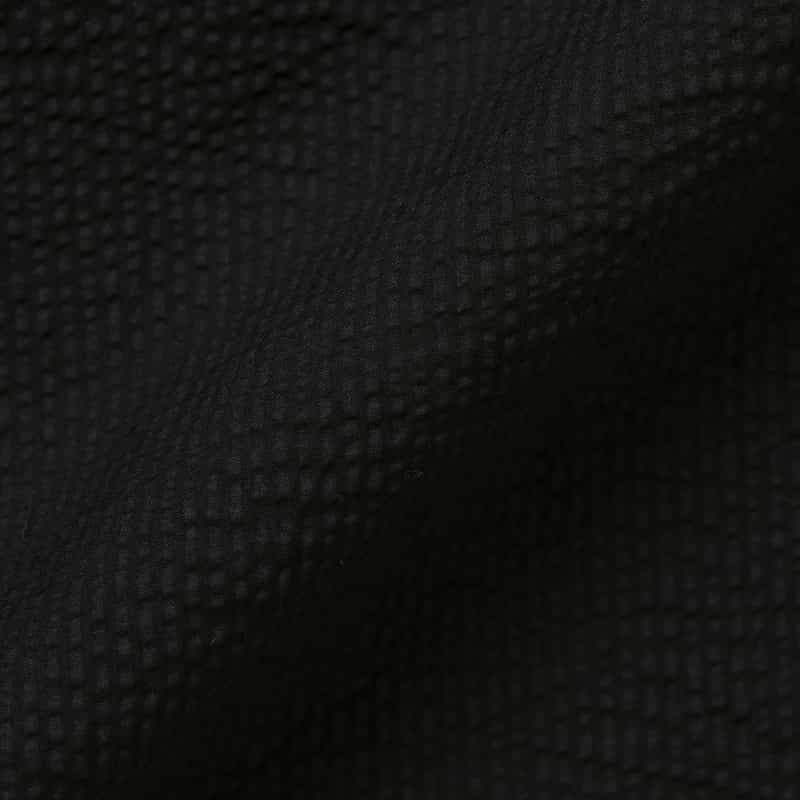 BARNEYS NEW YORK ウォッシャブル 前後2WAY シアサッカードレス BLACK