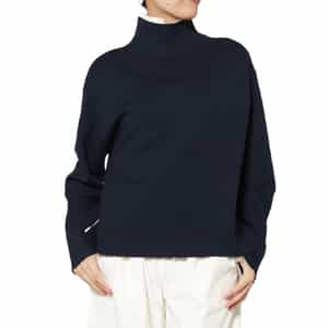 ウォッシャブル 2枚襟デザインニットプルオーバー