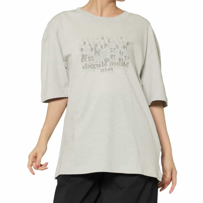 MAISON MARGIELA MAISON MARGLELA ＜メゾンマルジェラ＞ プリントロゴTシャツ IVORY