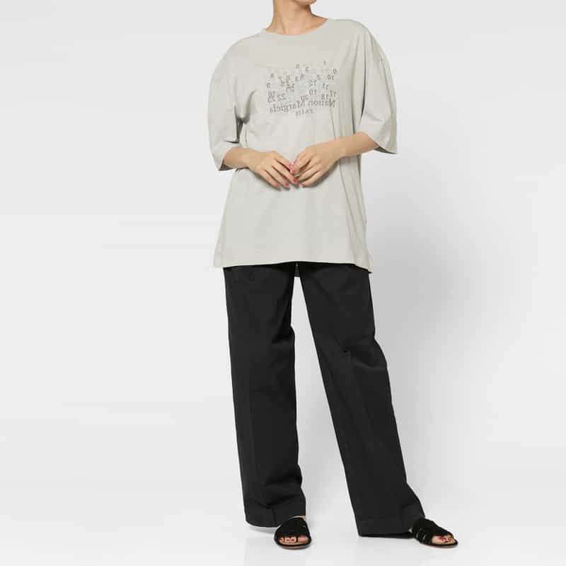 MAISON MARGIELA MAISON MARGLELA ＜メゾンマルジェラ＞ プリントロゴTシャツ IVORY