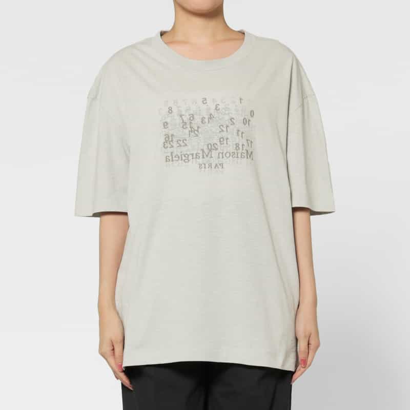 MAISON MARGIELA MAISON MARGLELA ＜メゾンマルジェラ＞ プリントロゴTシャツ IVORY