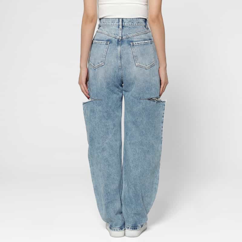 MAISON MARGIELA MAISON MARGLELA ＜メゾンマルジェラ＞ カットオフ5ポケットデニムパンツ LIGHT BLUE