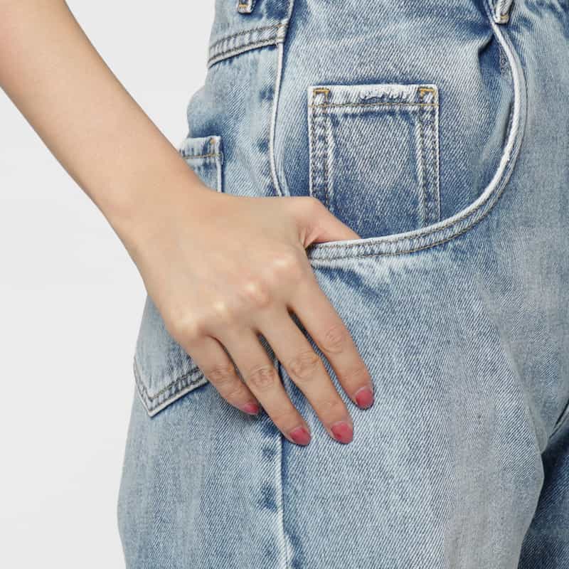 MAISON MARGIELA MAISON MARGLELA ＜メゾンマルジェラ＞ カットオフ5ポケットデニムパンツ LIGHT BLUE