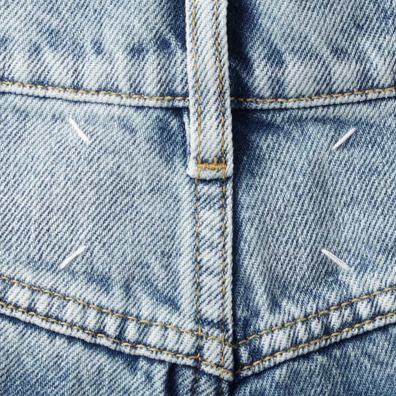 MAISON MARGIELA MAISON MARGLELA ＜メゾンマルジェラ＞ カットオフ5ポケットデニムパンツ LIGHT BLUE