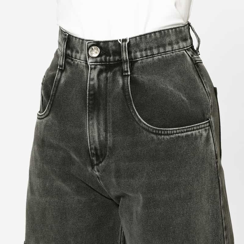 MAISON MARGIELA MAISON MARGLELA ＜メゾンマルジェラ＞ カットオフ5ポケットデニムパンツ BLACK