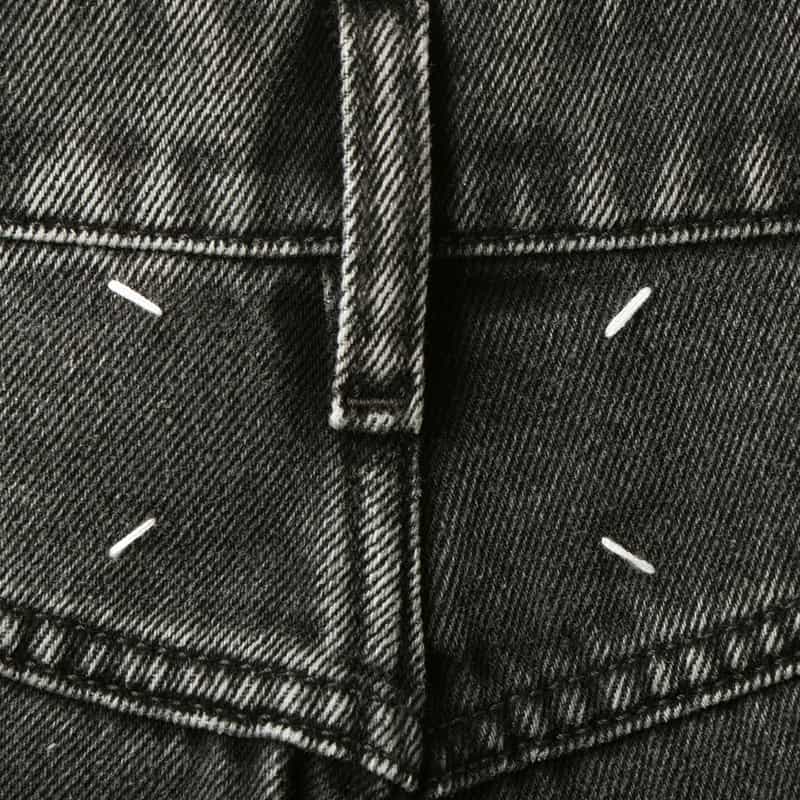 MAISON MARGIELA MAISON MARGLELA ＜メゾンマルジェラ＞ カットオフ5ポケットデニムパンツ BLACK