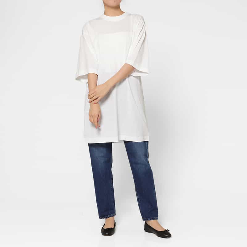 LOULOU DE SAISON LOU LOU DE SAISON ＜ルル デ セゾン＞ Tシャツドレス WHITE