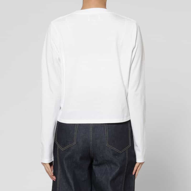 LOULOU DE SAISON LOU LOU DE SAISON ＜ルル デ セゾン＞ スピーマコットン ラウンドネックカットソー WHITE