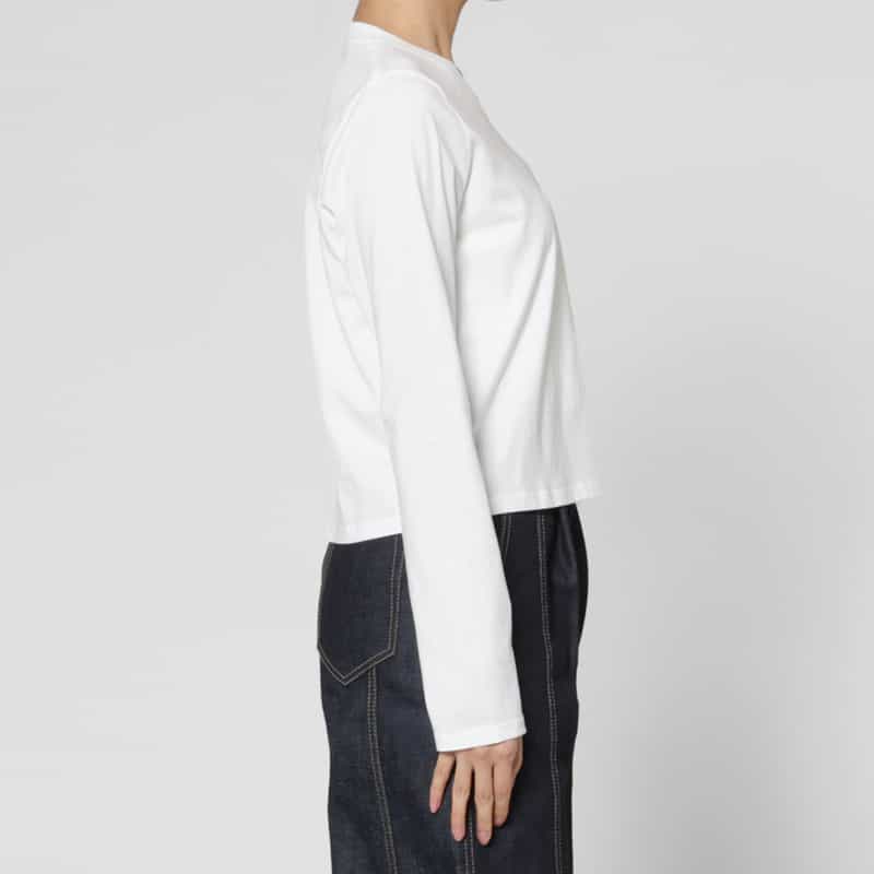 LOULOU DE SAISON LOU LOU DE SAISON ＜ルル デ セゾン＞ スピーマコットン ラウンドネックカットソー WHITE