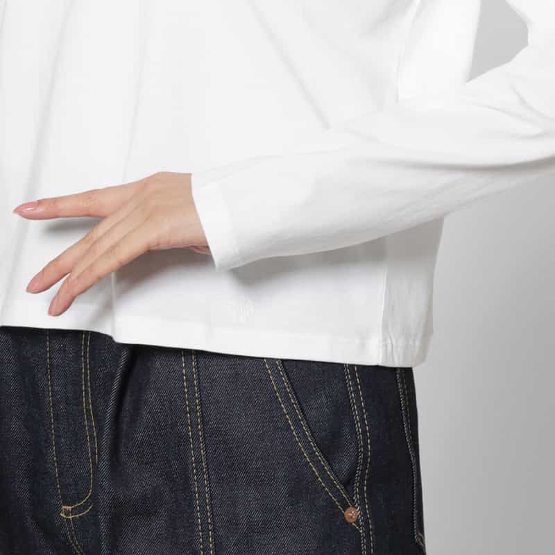 LOULOU DE SAISON LOU LOU DE SAISON ＜ルル デ セゾン＞ スピーマコットン ラウンドネックカットソー WHITE