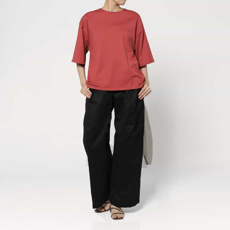 LOULOU DE SAISON LOU LOU DE SAISON ＜ルル デ セゾン＞ コットンジャージーカットソー RED