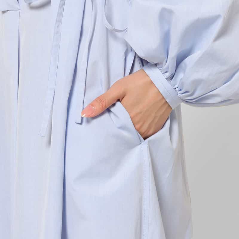 LOULOU DE SAISON LOU LOU DE SAISON ＜ルル デ セゾン＞ ルーズフィットシャツドレス LIGHT BLUE