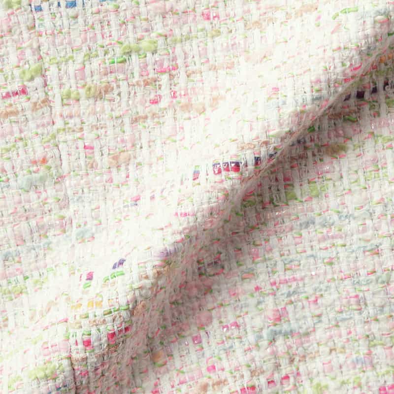 BARNEYS NEW YORK セットアップ ツイード素材 ノーカラーボレロジャケット MULTI COLOR