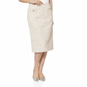 セットアップ ツイード素材タイトスカート