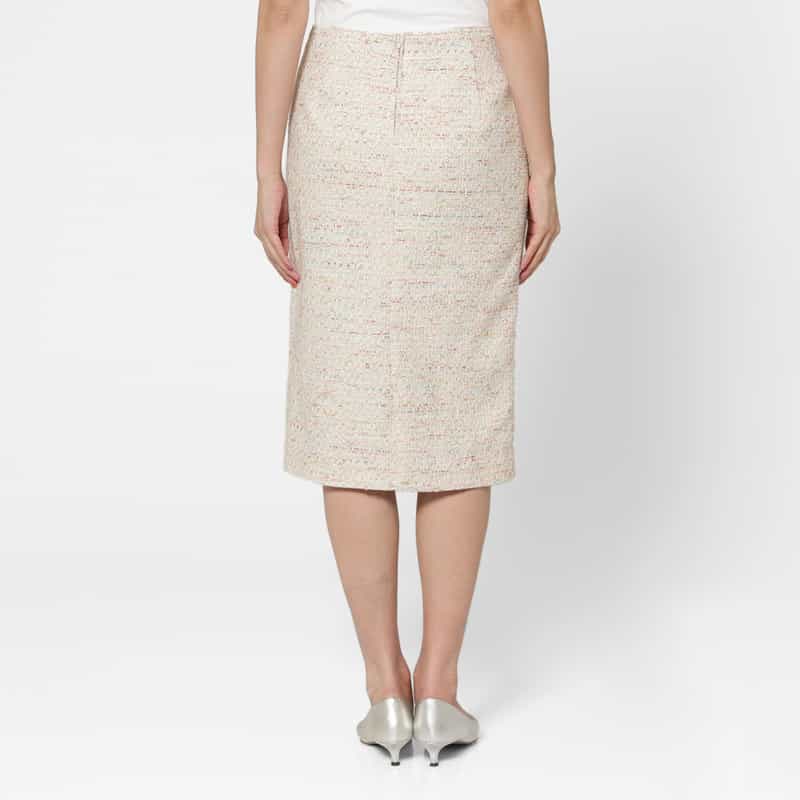 BARNEYS NEW YORK セットアップ ツイード素材タイトスカート MULTI COLOR