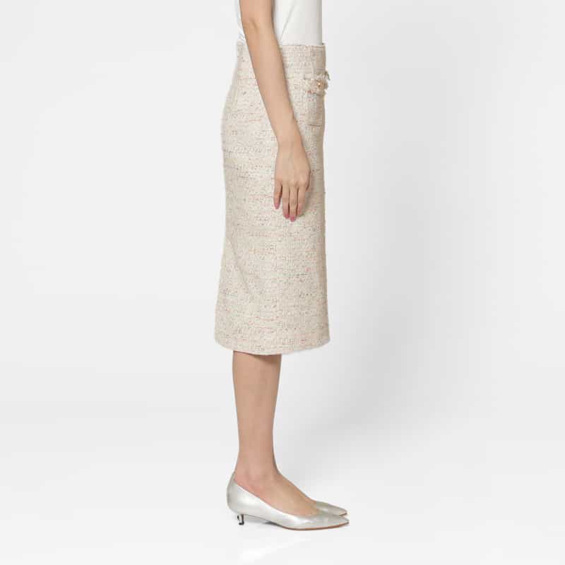 BARNEYS NEW YORK セットアップ ツイード素材タイトスカート MULTI COLOR