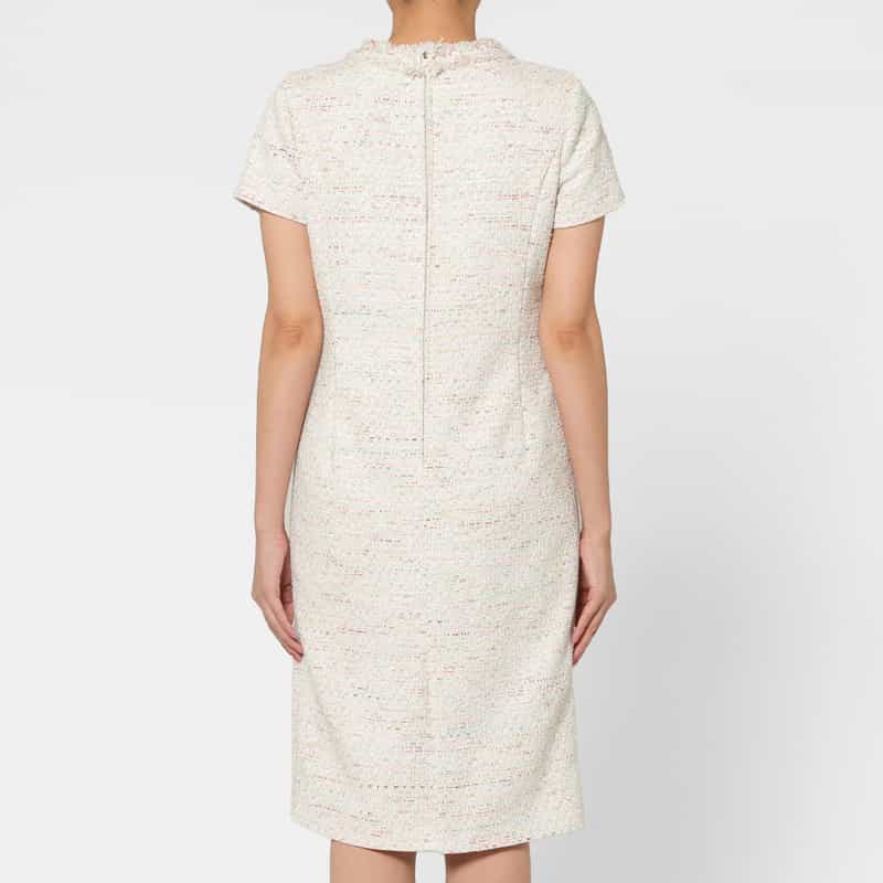BARNEYS NEW YORK セットアップ ツイード素材ハーフスリーブドレス MULTI COLOR