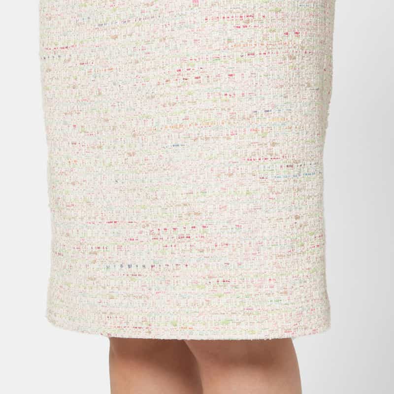 BARNEYS NEW YORK セットアップ ツイード素材ハーフスリーブドレス MULTI COLOR