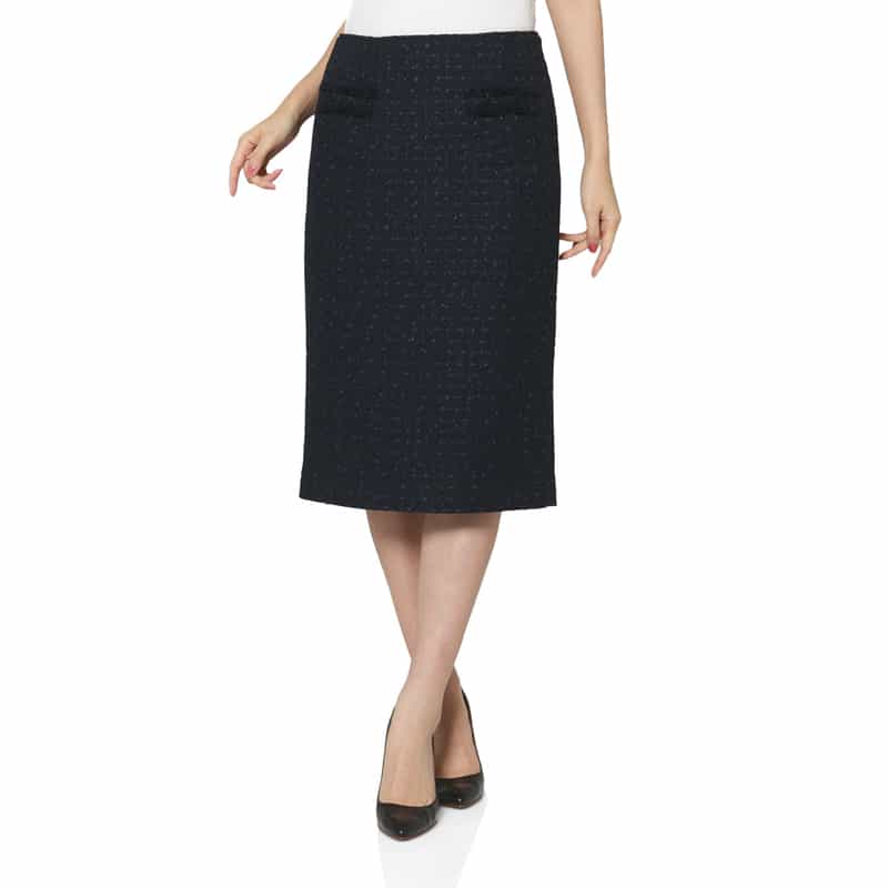 セットアップ ツイード素材タイトスカート