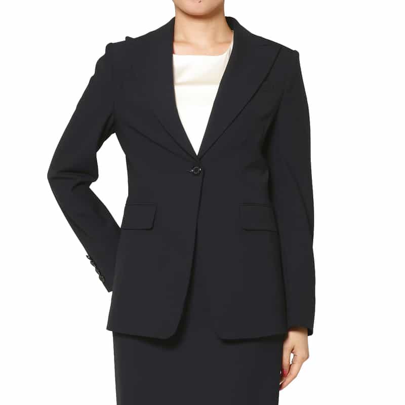 BARNEYS NEW YORK セットアップ トロピカルウール素材 テーラードジャケット NAVY