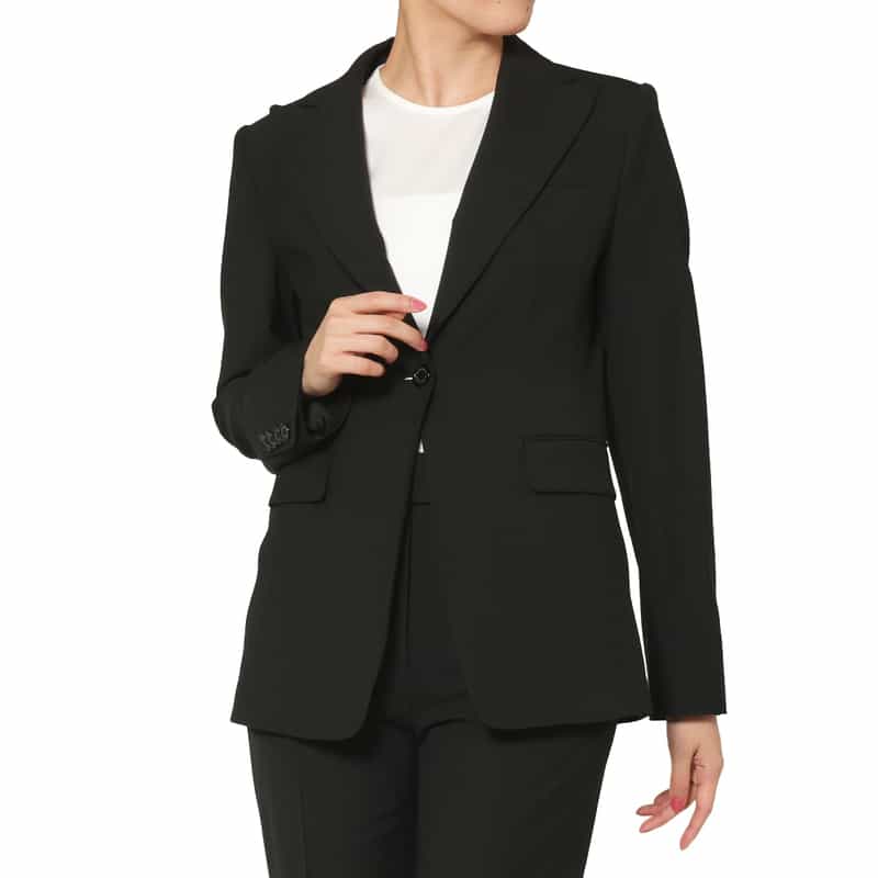 BARNEYS NEW YORK セットアップ トロピカルウール素材 テーラードジャケット BLACK