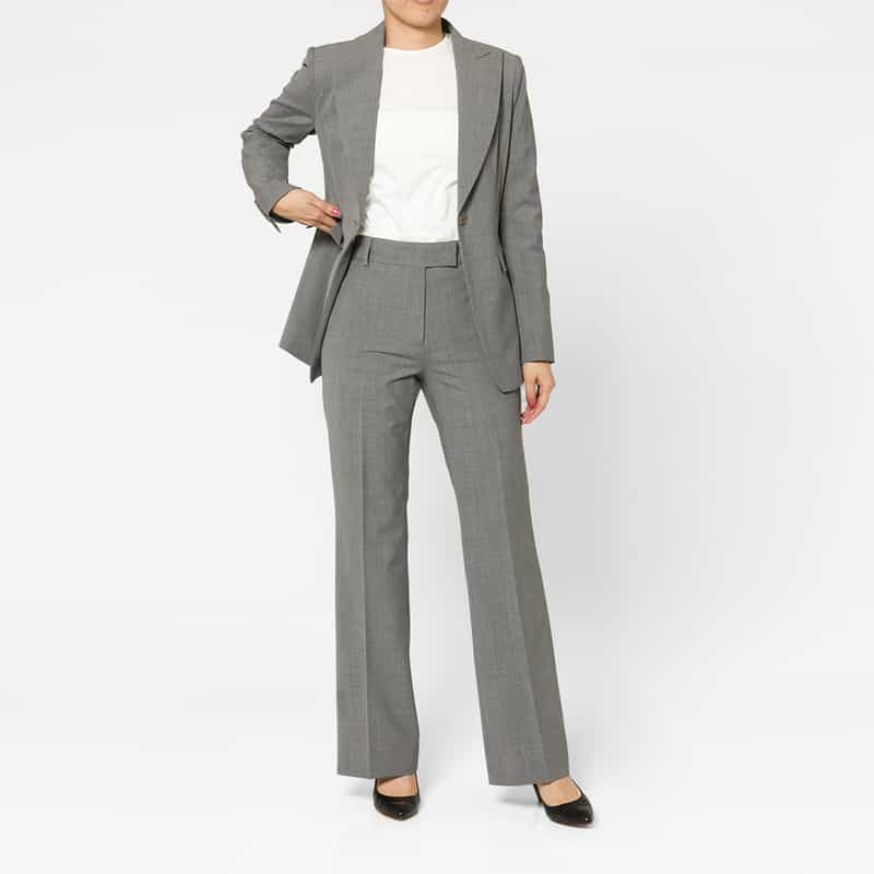 BARNEYS NEW YORK セットアップ トロピカルウール素材 テーラードジャケット LIGHT GRAY